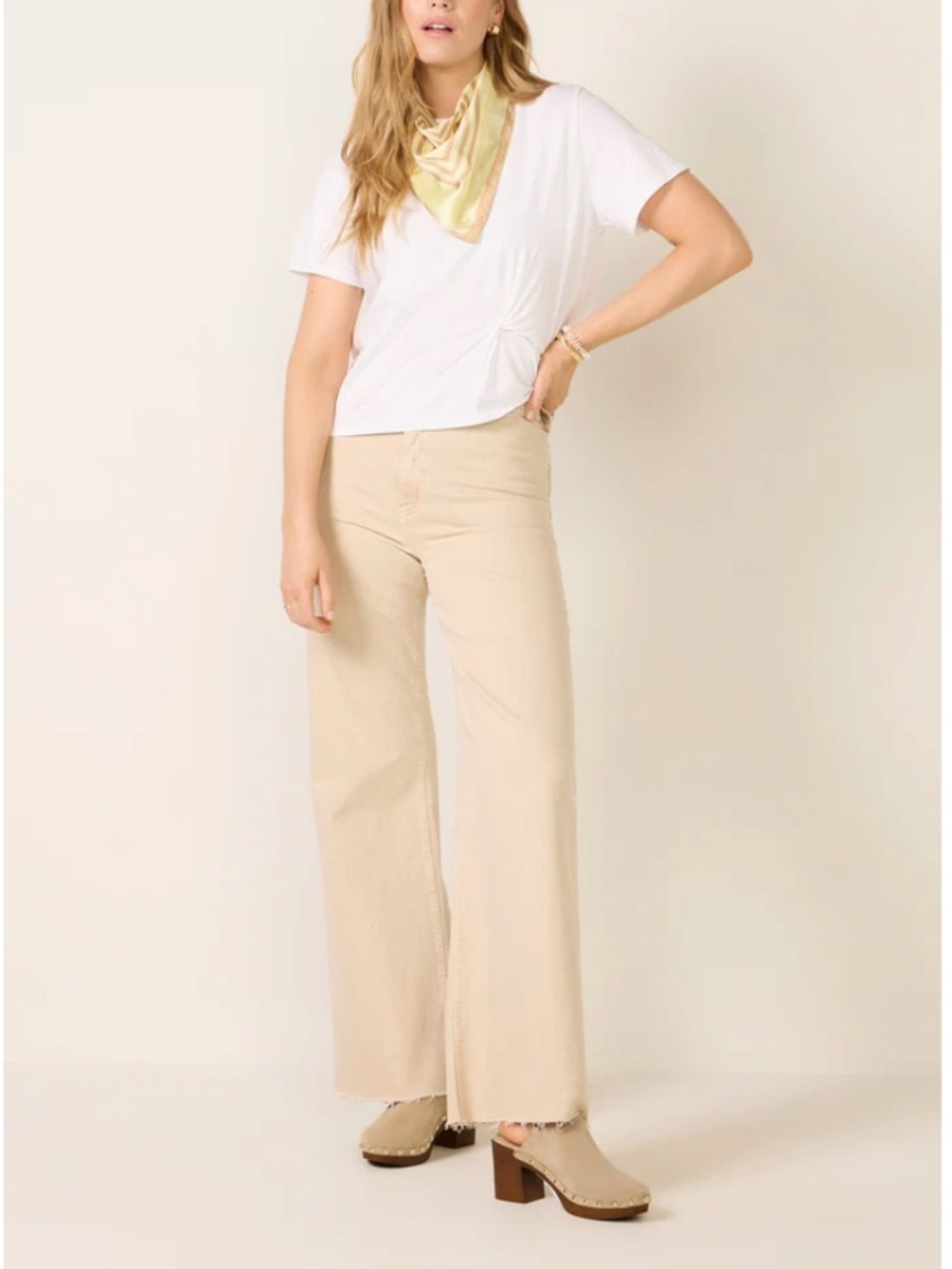 Pistola Penny Full Length Wide Leg Jeans in Honey Sz 30